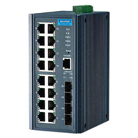 EKI-7720G-4F-AE Conmutador Ethernet administrado 16GE+4G SFP