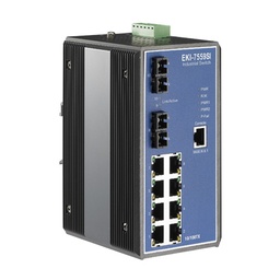 [NVT004516] EKI-7559SI Conmutador Ethernet administrado monomodo 8FE+2FE SC, -40~75 ℃