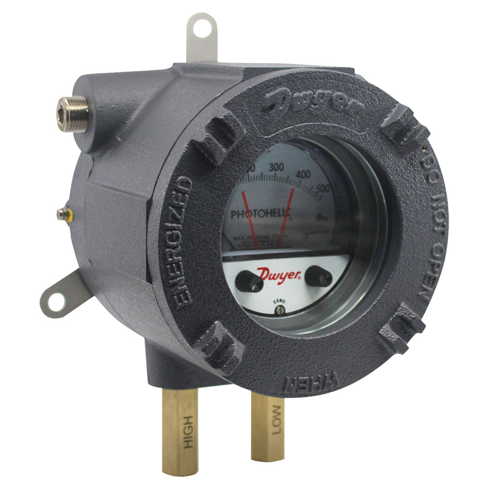 Series AT-3000MR/MRS Interruptor/Indicador Photohelic® Aprobado Por ATEX/IECEX