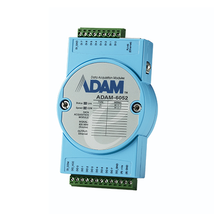 ADAM-6052 8DI/8DO(tipo de fuente) IoT Modbus/SNMP/MQTT Ethernet E/S remotas