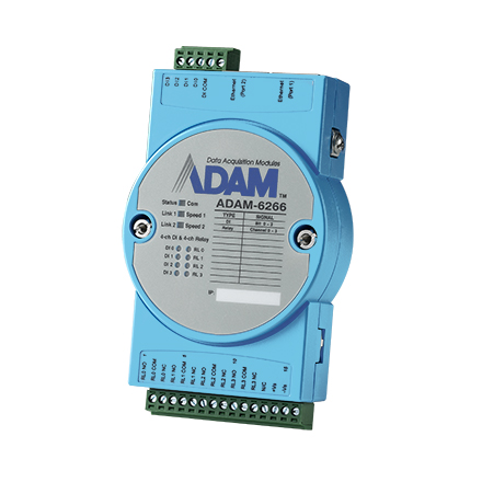 ADAM-6266 4Relay/4DI IoT Modbus/SNMP/MQTT 2 puertos Ethernet E/S remotas