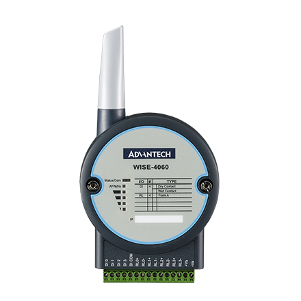 WISE-4060-B E/S inalámbrica 4DI/4Relay 2.4G WiFi IoT