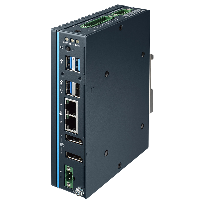 UNO-137 Controlador de carril DIN con CPU Intel® Atom® E3940, 2 x LAN, 2 x COM, 3 x USB 3.0, 1 x USB 2.0, 2 x DP 1.2, 8 x DI, 8 x DO, 1 x M.2, 1 x mPCIe, TPM 2.0