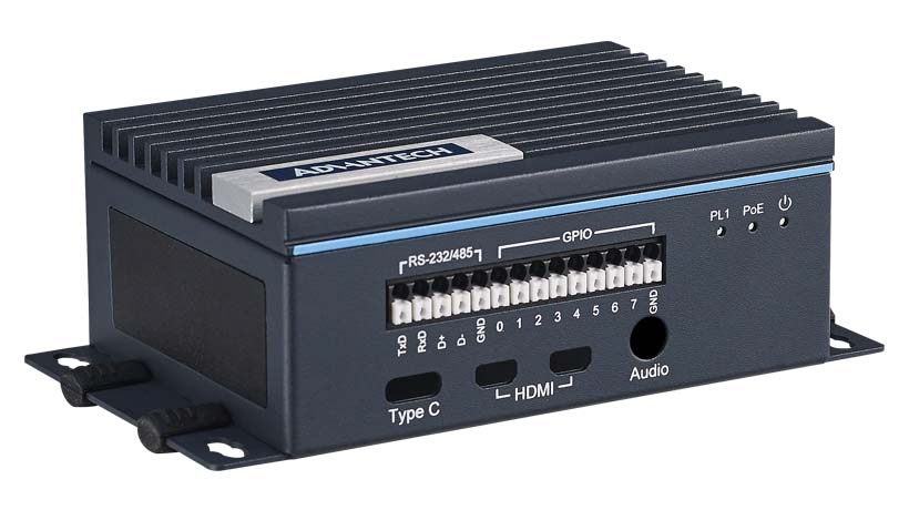 [NVT020458] UNO-220-P4N2 Industrial Raspberry Pi 4 HAT Gateway Kit con función POE, TPM, 1 x RS-232/485, 8 x GPIO, tarjeta SD de 8 GB y sistema operativo AdvRaspbian