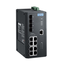 EKI-2712G-4FPI Conmutador PoE no administrado Gigabit con puerto SFP 8GE+4G