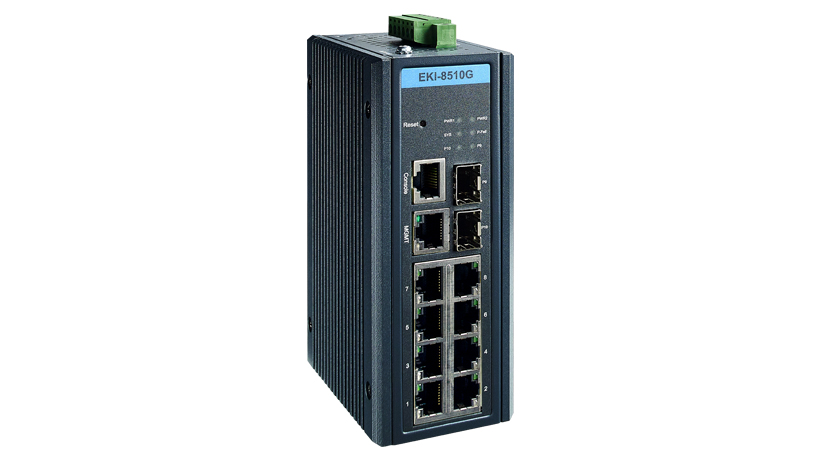 EKI-8510G-2FI Conmutador TSN administrado 8G + 2G SFP
