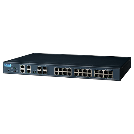 EKI-7428G-4CI Conmutador Ethernet administrado combinado 24GE+4G, -40~70 ℃