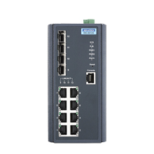 EKI-9612G-4FI Conmutador Ethernet administrado 8GE+4G SFP L3, -40~75 ℃
