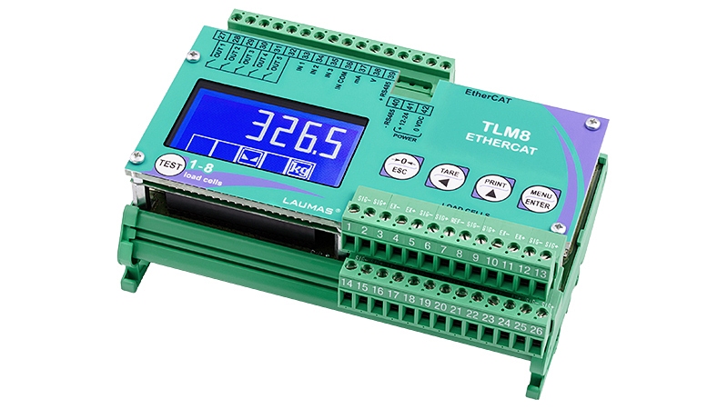 [NVT020086] Transmisor De Peso Analógico-Digital (RS485, EtherCAT) 8 Canales Para Celdas De Carga
