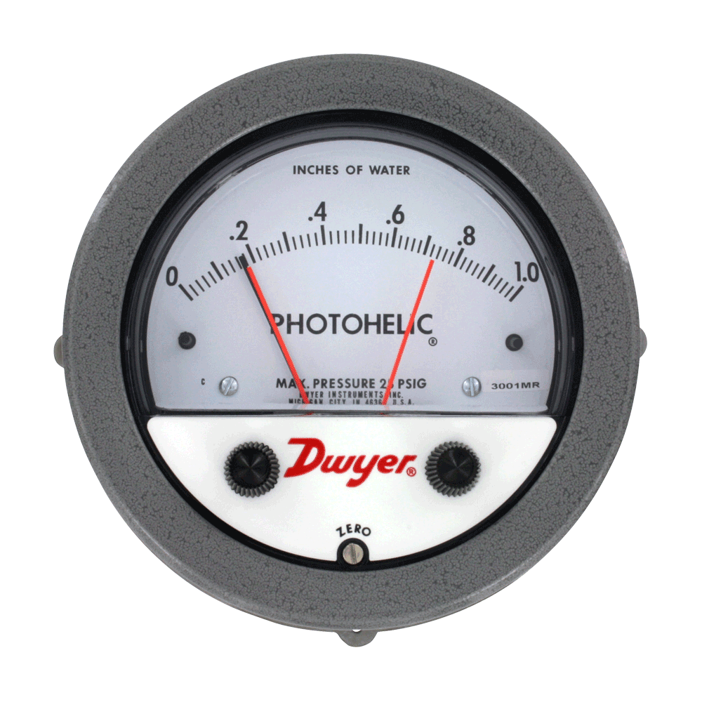 [NVT011921] Series 3000MR Interruptor/Medidor (3000MR-0: Medidor/interruptor de presión, rango de 0-0.5" columna de agua, divisiones menores de 0.01.)