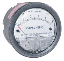 [NVT012090] Series 4000 Manómetro De Presión Diferencial Capsuhelic® (4000-0: Medidor de presión diferencial, rango de 0-0.5" columna de agua, solo para posición de escala vertical.)
