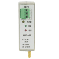 [NVT012305] Series 607D Transmisor De Presión Diferencial De Montaje En Riel DIN (607D-01: Transmisor de presión diferencial, rango de 0-0.10" columna de agua.)
