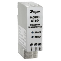 [NVT012444] Series 616D Transmisor De Presión Diferencial (616D-2: Transmisor de presión diferencial, rango de 0-6" columna de agua, presión máxima de 5 psig.)