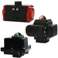[NVT013211] Series ACT Accionadores Neumáticos Y Eléctricos (ACT-DA01: Accionador neumático de doble acción, 98 in-lb)