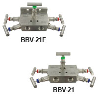 [NVT013600] Series BBV-2 Múltiple De Bloqueo Y Purga De 5 Válvulas (BBV-21: Múltiple de 5 válvulas con válvulas de ventilación de montaje lateral.)