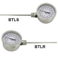 [NVT013670] Series BTL Termómetro Bimetálico De Lectura Lateral (BTLR325101: Termómetro bimetálico sanitario, tallo de 2 1/2", rango de 0 a 200 °F.)