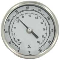 [NVT013704] Series BTLRN Termómetro Bimetálico De Largo Alcance (BTLRN31210D: Termómetro bimetálico de largo alcance, tallo de 12", rango de 0 a 200 °F (-18 a 93 °C).)