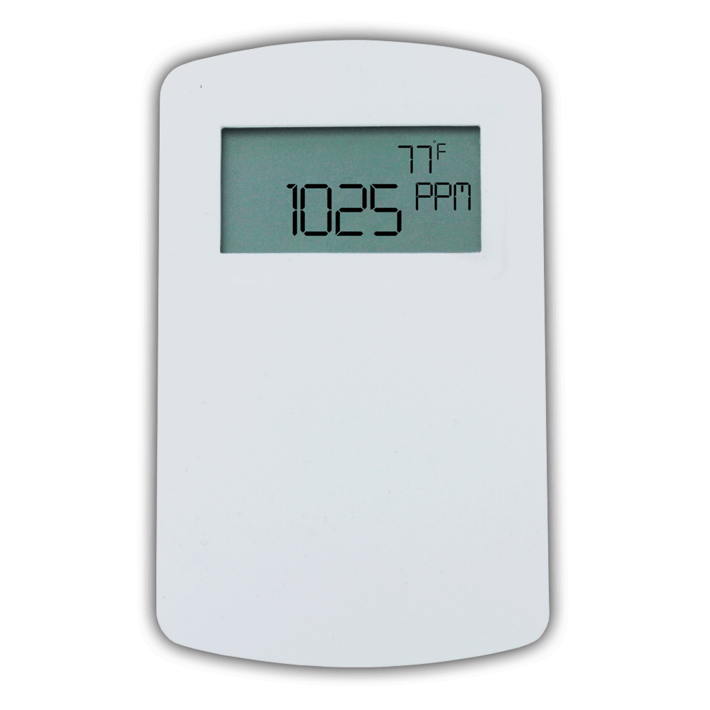 [NVT013924] Series CDTA Detector De Dióxido De Carbono Comunicante (CDTA-2E000: Estación de comunicación de dióxido de carbono, temperatura y humedad con punto de ajuste y anulación, salida Modbus y BACnet, estructura europea de montaje en pared, rango de 2000 PPM)