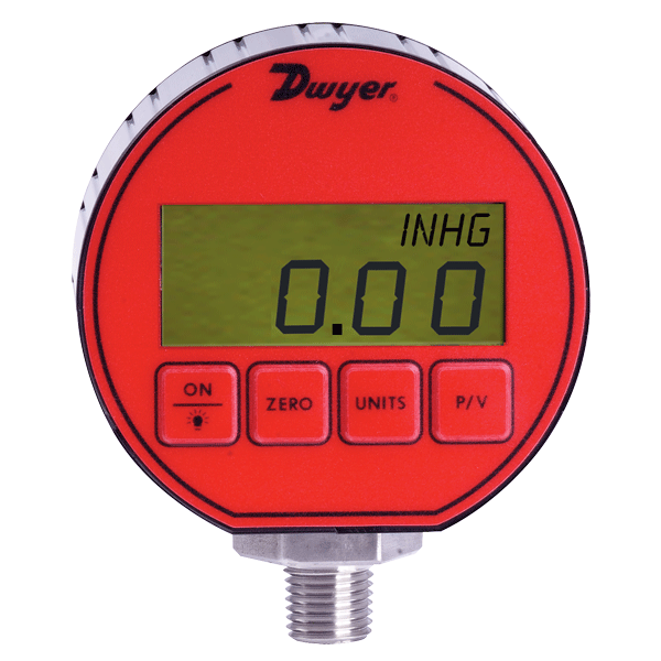 [NVT014386] Series DPG Manómetro Digital (DPG-000: Medidor de presión digital, unidades de ingeniería elegibles: -14.70-0 psi, -1.033 kg/cm², -1.013 bar, -29.93" Hg, -33.94 ft columna de agua, -101.4 kPa, -235.2 oz/in², -407.3" columna de agua, -1013 mbar, -1034 cm columna de agua, -760.7 mm Hg.)