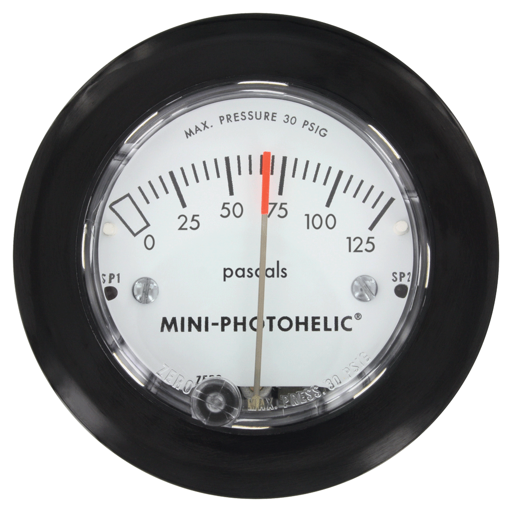 [NVT015766] Series MP Interruptor/Manómetro De Presión Diferencial Mini-Photohelic® (MP-000: Medidor/interruptor de presión diferencial, rango de 0-0.5" agua.)