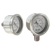 [NVT016933] Series SG3 Manómetro Industrial De 1,5" (SG3-B10421N: Medidor de acero inoxidable de 1.5", conexión inferior NPT de 1/8", rango de 60 psi)