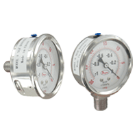 [NVT016986] Series SGZ Manómetro Industrial 2.5" (SGZ-D10122N: Medidor de acero inoxidable de 2.5", conexión inferior NPT de 1/4", rango de 30" Hg a 0.)