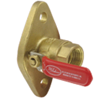 [NVT017462] Series UBV Válvula Esférica De Una Brida (UBV-01: Válvula esférica con brida, orificio completo, 3/4")