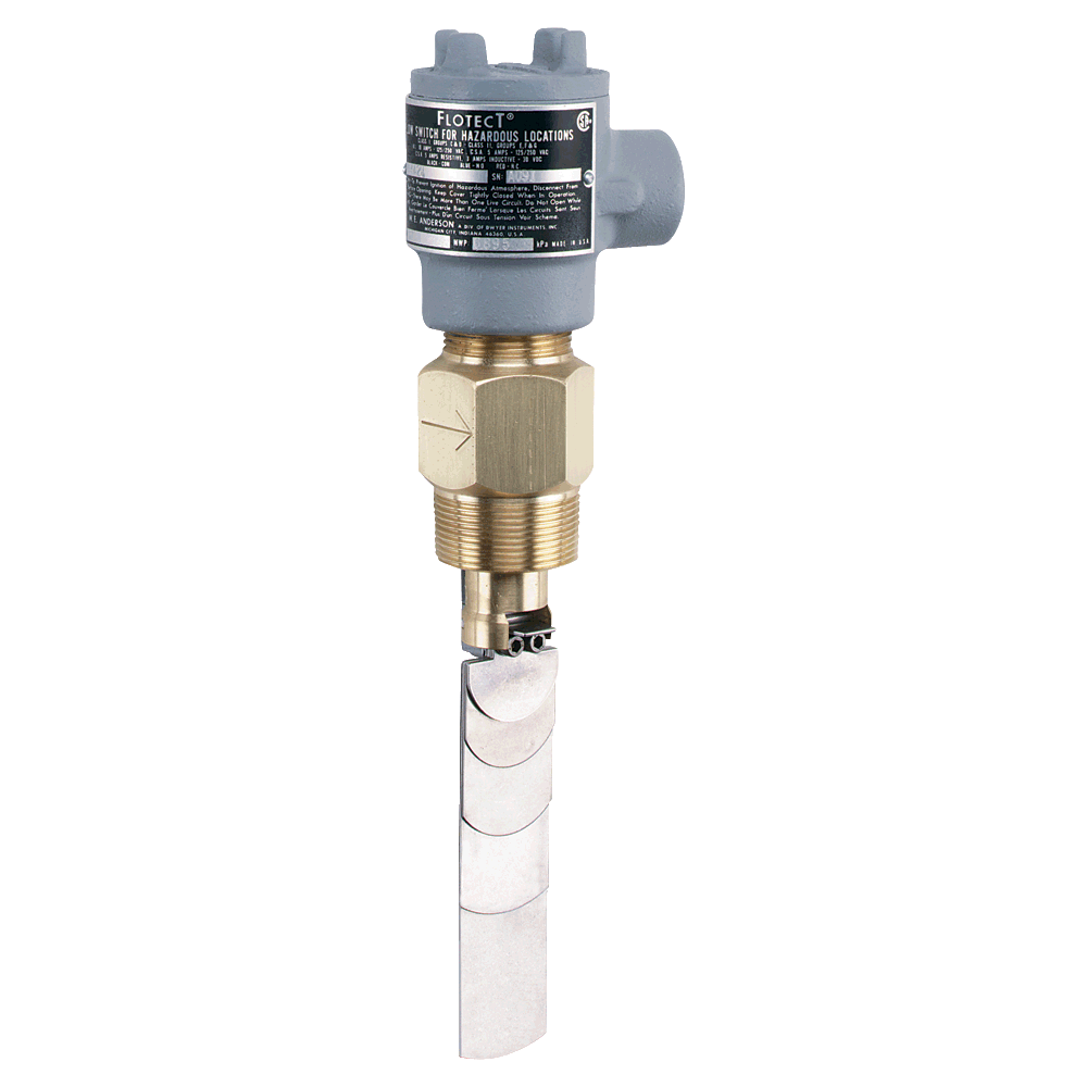 [NVT017504] Series V4 Interruptor De Flujo Operado Por Aleta Flotect® (V4-SS-2-D-U: Interruptor de flujo operado por aleta, cuerpo de acero inoxidable 316, aleta universal.)