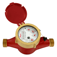 [NVT018124] Series WMH Medidor De Agua Caliente Multichorro (WMH-A-C-01: Medidor de agua caliente multichorro, tamaño de tubería de 5/8" x 1/2", salida de pulsos de 0,1 gal.)