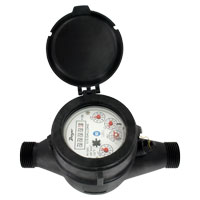 [NVT018194] Series WPTN Medidor De Agua De Plástico Certificado NSF Multi-Jet (WPTN-A-C-01: Medidor de agua de plástico Multi-Jet con aprobación NSF, tamaño de tubería de 5/8" X 1/2" con salida de pulso de 0,1 galones)