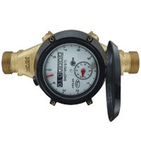 [NVT018213] Series WRBT Medidor De Agua Multichorro Con Parte Inferior Extraíble (WRBT-A-C-02-10: Medidor de agua de chorro múltiple con fondo removible, tamaño de tubería de 5/8" x 3/4", salida de 10 gal.)