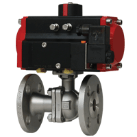 [NVT018069] Series WE07 Válvula Esférica En V De Acero Inoxidable Con Brida De 2 Piezas