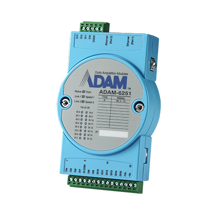 [NVT000799] ADAM-6251 16DI IoT Modbus/SNMP/MQTT 2 puertos Ethernet E/S remotas
