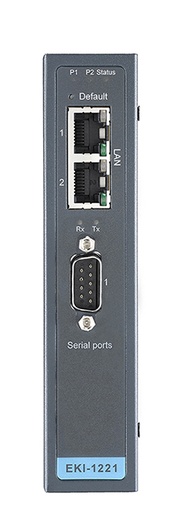 [NVT004430] EKI-1221CI Puerta de enlace Modbus industrial de 1 puerto - Aislamiento, temperatura amplia
