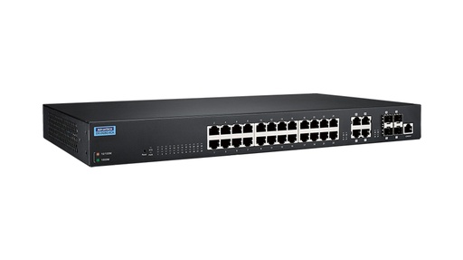 [NVT004447] EKI-2428G-4CA Conmutador Ethernet no administrado combinado 24GE+4G, montaje en rack de 19", 100~240 VCA, 0~60 ℃