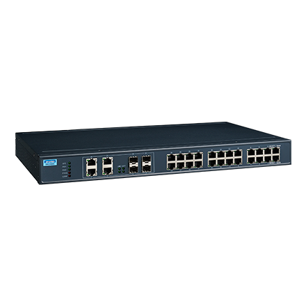 [NVT004448] EKI-2428G-4CI Conmutador Ethernet no administrado combinado 24GE+4G, montaje en rack de 19", -40~75 ℃