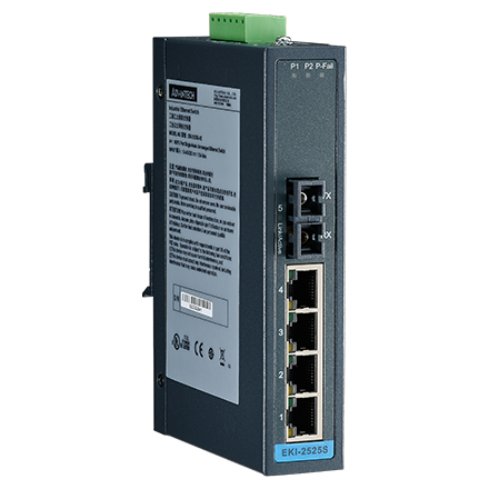 [NVT004455] EKI-2525S-AE Conmutador Ethernet no administrado monomodo 4FE+1FE SC