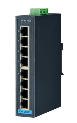 [NVT004461] EKI-2528DI Conmutador Ethernet no administrado 8FE DNV, -40~75 ℃