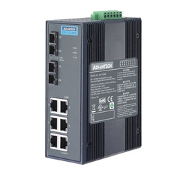 EKI-2728S Conmutador Ethernet no administrado con puerto de fibra monomodo 6GE+2G