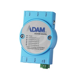 [NVT000808] ADAM-6520L Conmutador Ethernet no administrado 5FE, montaje flexible, 0~60 ℃