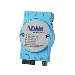ADAM-6521 Conmutador Ethernet no gestionado multimodo SC 4FE+1FE, montaje flexible