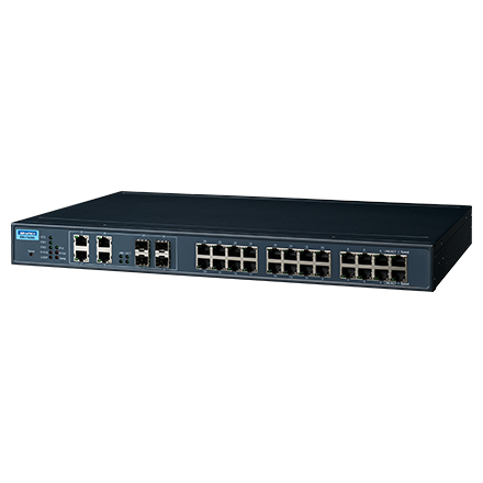[NVT004510] EKI-7428G-4CI Conmutador Ethernet administrado combinado 24GE+4G, -40~70 ℃