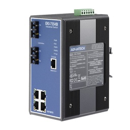 [NVT004514] EKI-7554SI Conmutador Ethernet administrado monomodo 4FE+2FE SC, -40~75 ℃