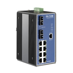 EKI-7559MI Conmutador Ethernet gestionado multimodo SC 8FE+2FE, -40~75 ℃