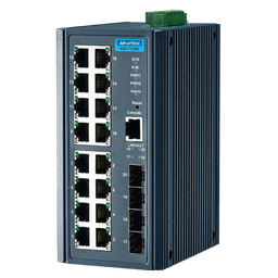 [NVT004540] EKI-7720E-4FI-AE Conmutador Ethernet administrado 16FE+4G SFP, -40~75 ℃