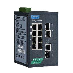 EKI-5629CI-PN Conmutador Ethernet gestionado combinado 8FE+2G compatible con PROFINET, -40~75 ℃